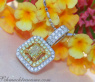 Terrific Yellow & White Diamond Pendant