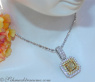 Terrific Yellow & White Diamond Pendant