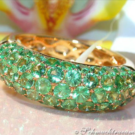 Precious Tsavorite Pavé Ring