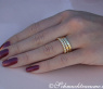 Three Puristic Diamond Rings (Stacking Rings)