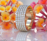 Extra flacher Brillanten Memory Ring / Memoire Ring