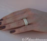 Extra flacher Brillanten Memory Ring / Memoire Ring