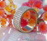 Extra flacher Brillanten Memory Ring / Memoire Ring
