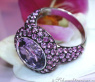 Glorious Amethyst Ring with Pink Sapphires