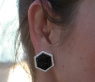 Schwarze Diamanten Ohrstecker