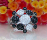 Unusual Black & White Diamond Ring