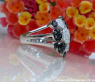 Unusual Black & White Diamond Ring