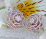 Terrific Diamond "Rose" Stud Earrings