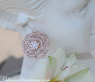 Terrific Diamond "Rose" Stud Earrings