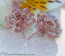 Terrific Diamond "Rose" Stud Earrings