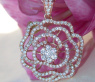 Terrific Diamond "Rose" Pendant