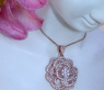 Terrific Diamond "Rose" Pendant