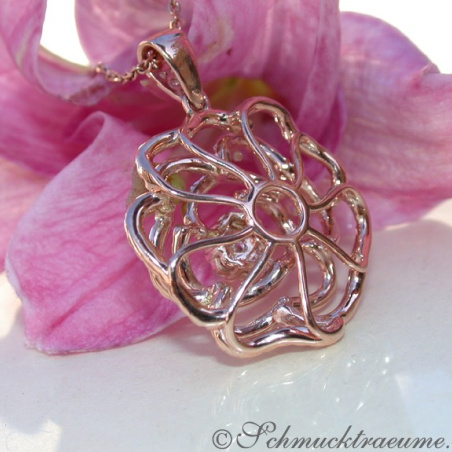 Terrific Diamond "Rose" Pendant