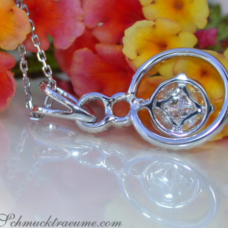 Precious Pendant with Brilliant, Princess & Marquise Diamonds