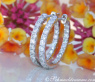 Pretty Diamond Hoop Earrings (Ø 19 mm)