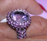 Glorious Amethyst Ring with Pink Sapphires