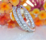 Pretty Diamond Hoop Earrings (Ø 19 mm)