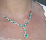 Unique Necklace with Columbian Emeralds and Diamonds