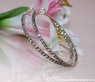 Pretty Hoop Earrings with Natural Brown Diamonds