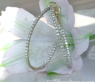 Pretty Hoop Earrings with Diamonds