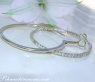 Pretty Hoop Earrings with Diamonds