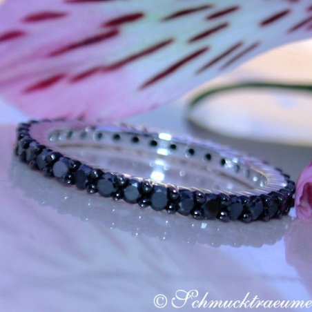 Timeless Black Diamond Eternity Ring