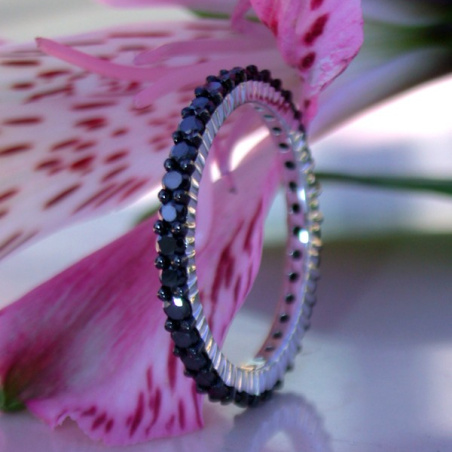 Timeless Black Diamond Eternity Ring