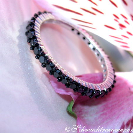 Timeless Black Diamond Eternity Ring