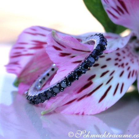 Timeless Black Diamond Eternity Ring