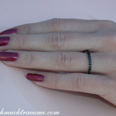 Timeless Black Diamond Eternity Ring