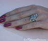 Extravagant Ring with black, white & natural brown Diamonds