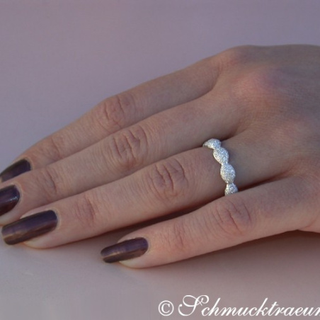 Timeless Diamond Pavé Eternity Ring in White gold