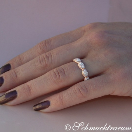 Timeless Diamond Pavé Eternity Ring in Rose gold