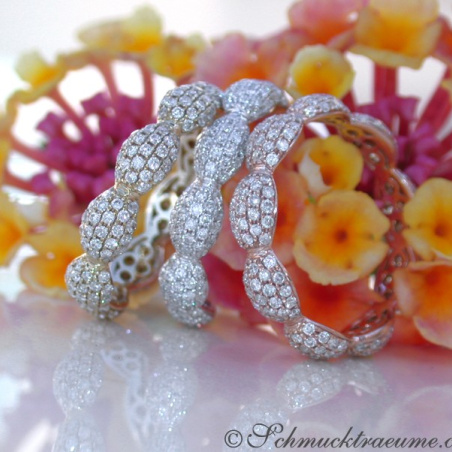 Timeless Diamond Pavé Eternity Ring in Rose gold