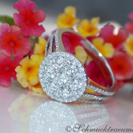 Extra flat Diamond Ring