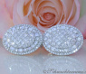 Prestigeous Diamond Earrings with Baguette & Princess Diamonds