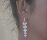 High-end Dangling Earrings with Diamonds