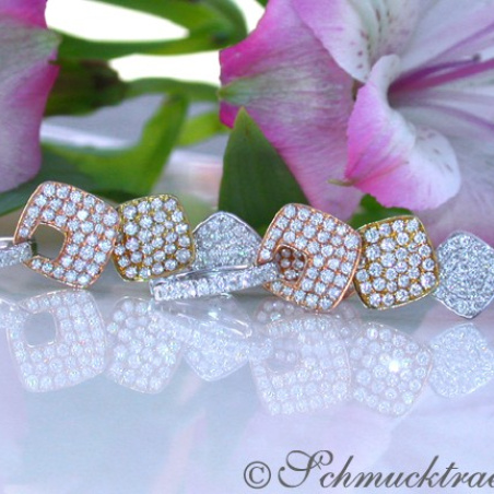 High-end Dangling Earrings with Diamonds