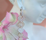 High-end Dangling Earrings with Diamonds