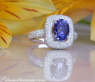 Precious AAA Tanzanite Ring with Diamonds