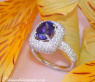 Precious AAA Tanzanite Ring with Diamonds