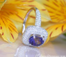 Precious AAA Tanzanite Ring with Diamonds