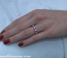 Precious Diamond Eternity Ring with Rubies