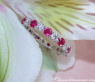 Precious Diamond Eternity Ring with Rubies