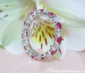 Precious Diamond Eternity Ring with Rubies