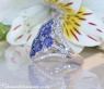 Stately Ceylon Sapphire Ring with Diamonds