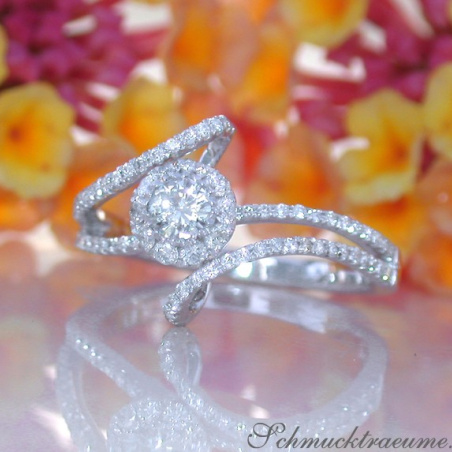 Delicate Diamond Solitaire Ring