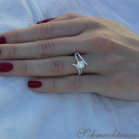 Delicate Diamond Solitaire Ring