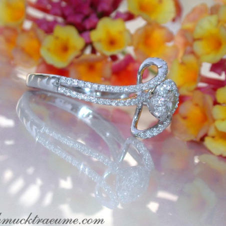 Delicate Diamond Solitaire Ring