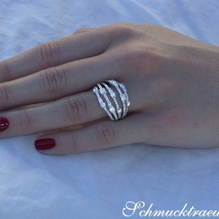 Multi Row Diamond Ring